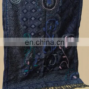 100% Wool Jamawar Shawl With Fancy Wool Embroidery thumbnail-5