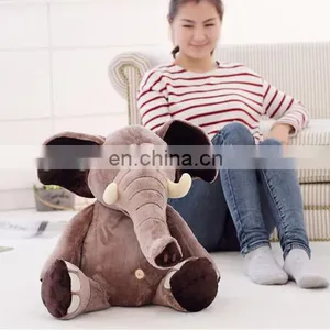 Fashion Children Room Bedding Decoration Pillow Cushion Elephant Plush Toy Wholesale thumbnail-4