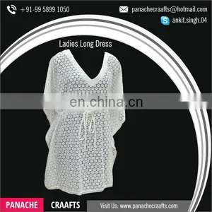 2017 Women Long One Piece White Dress thumbnail-5