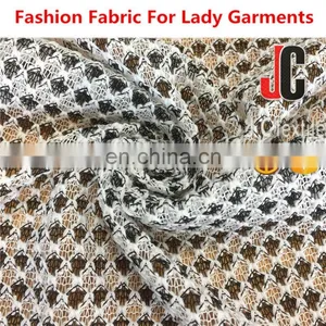 K13045 Shaoxing New Fashion Polyester Hacci Knitted Sweater Fabric Textiles thumbnail-1