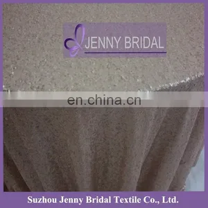 SQN#19 Jenny Bridal Champagne Sequin Wedding Table Runners thumbnail-3