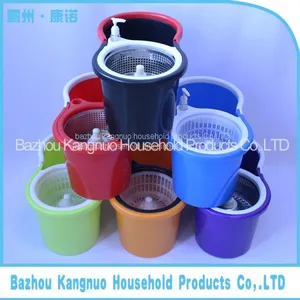 Hands Free Microfiber Mop 360 Rotating Magic Mop Easy Washing Bucket thumbnail-1