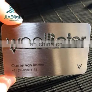 Jiabo Fashion Stainless Steel Custom Metal Visit Name Business Card thumbnail-4