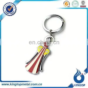 Custom Clamp Shaped Metal Keychain thumbnail-1