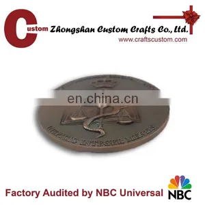 Promotional Gifts Expert Factory Custom 3D Design Logo Antique Replica Metal Coin thumbnail-1