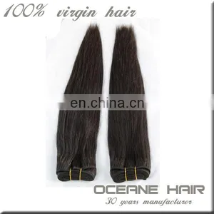 Full Cuticle Soft Thick Double Drawn Weft Wholesale Unprocessed Virgin Indian Hair Buy Human Hair on Line thumbnail-2