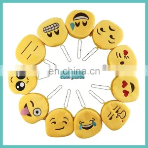 30 Styles of Creative Plush Emoji Coin Purse thumbnail-1
