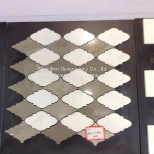 Dolomite Lantern Shaped Arabesque Kitchen Mosaic thumbnail-2