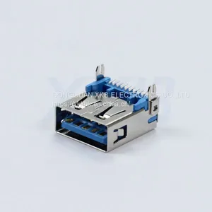 Factory Direct Selling A Female 90 Degree Without Crimping USB Female USB 3.0 thumbnail-1