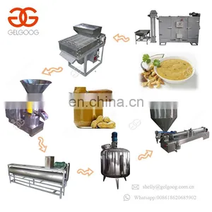 Factory Price Roasted Groundnuts Sesame Chili Paste Peeling Grinding Machinery Industrial Peanut Butter Machine thumbnail-1
