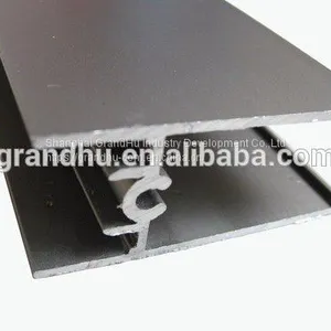 Extruded Aluminium Profile for Sliding Door and Window Anodized Silver Mid Rail H Bar thumbnail-5