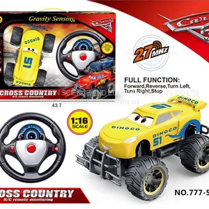 Hot High Speed Electric RC Toy Cars 1:16 Scale Toy Cars Radio Remote Control Toy Cars in Yellow Educational Toy for Kids Gift Cars Toy 777-51A thumbnail-3