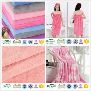 100% Polyester Flannel Coral Fleece Fabric for Blanket, Bathrobe, Pajamas thumbnail-3