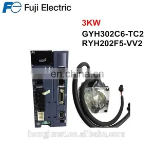 New FUJI 3KW ac Servo Motor GYH302C6-TC2 + RYH202F5-VV2 thumbnail-1