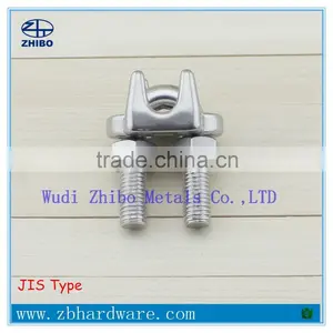 AISI316 AISI304 Stainless Steel DIN741 US/JIS Type Adjustable Wire Rope Clips M2-M32 thumbnail-2