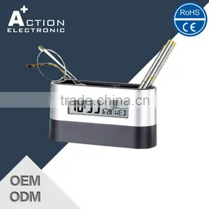 Pen Holder Clock With Two Pen Stand thumbnail-1