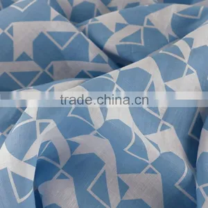 14*14 Printed Linen Fabric,women's Fashion Dress Fabric,100% Linen Fabric thumbnail-5