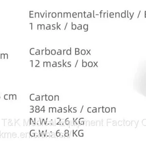 FFP2 Particle Filtering Half Mask (Color Paper Box) Meets the Requirements of EN 149:2001+A1:2009 FFP2 thumbnail-5