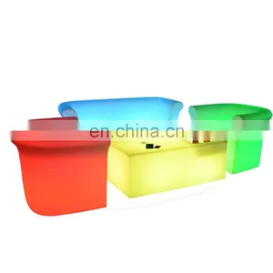 Light up Tall Bar Table Led Light Bar Cocktail Furniture Tables and Chairs Indoor Outdoor Led Bar Tables and Chairs Sofa thumbnail-2