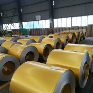 Bright Surface Gold Color Coated Aluminum Zinc Steel Coil | Anti-slip and Wear-resistant thumbnail-4