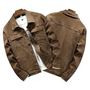 Outdoor Denim Fashion Color Casual Sports Windproof Men's Long Sleeves Loose Jacket thumbnail-1