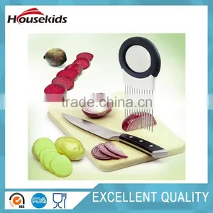 Onion Holder Odor Remover Onion Holder Slicing Guide Stainless Steel Prongs Holds to Slice & Aid Cutting thumbnail-2