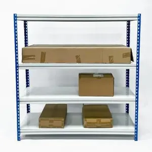Disassemble 4 Tiers Commercial Wire Shelf Heavy Duty Steel Warehouse Storage Rack thumbnail-5