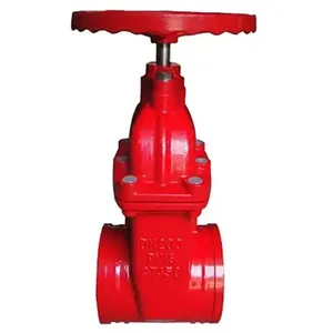 Factory Manufacturing Fire Gate Valve Fire Protection Grooved End Gate Valve, AWWA C515 Standard, Full Port Design thumbnail-2