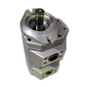 Gear Oil Pump 385-10079282/8J8813 Hydraulic Double-Pump for Repair Komatsu Wheel Loaders 530-1 530B-1 JH80C-1 thumbnail-1