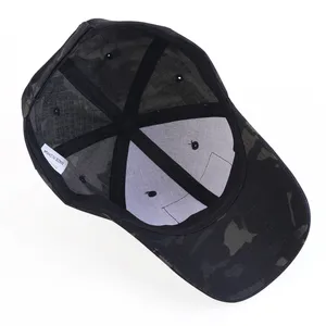 Camouflage Baseball Cap Unisex Adult With Velcro Center Front Patches Acceptable Hunting Tactical Hat Cap thumbnail-3