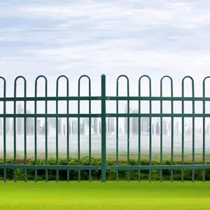 Outdoor Villa Perimeter Fence System - Interlocking Steel Panels With Weatherproof Coating thumbnail-5