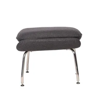 Cozy Womb Chair With Ottoman, Soft Fabric Lounge Set for Bedroom Reading Nook thumbnail-5