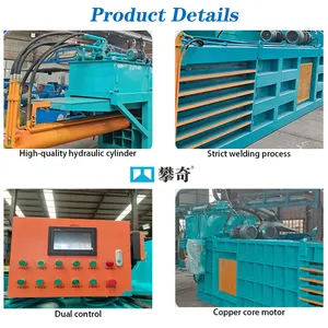 Heavy Duty Horizontal Baler for Waste Paper, Plastic, Metal Scrap CE Certified thumbnail-3