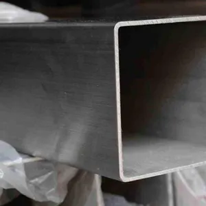 ASTM Standard 304 Stainless Steel Square Pipe 300 Series Grade for Industrial Fluid Transport Tube 2B Bending Cutting Spiral thumbnail-2