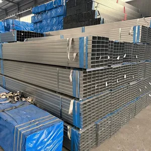 China Manufacturer High Anti-Rust Galvanized Square Pipe Hot Dipped Galvanized Rectangular Tube With Enough Inventory thumbnail-5