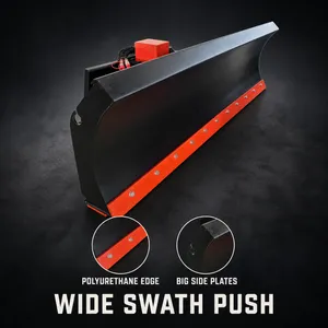 Skid Steer Hydraulic Angle Snow Blade With Bolt On Wear Strip and Ribs thumbnail-5