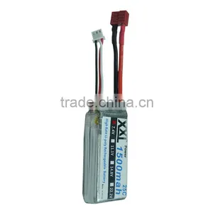 XXL Power 25C MAX 30C 2s Lipo Battery 7.4V 1500MAH AKKU Car Helicopter Quadcopter Battery Pack thumbnail-3
