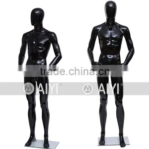 Black Glossy Male Jewelry Mannequins For Designing Clothes thumbnail-3