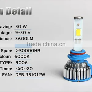 Factory Direct Sale !!high Quality 3000LM 30W Led Car Head Lights h1 h8 h9 Led Car Headlamp Bulbs Led Daytime Running Light thumbnail-3