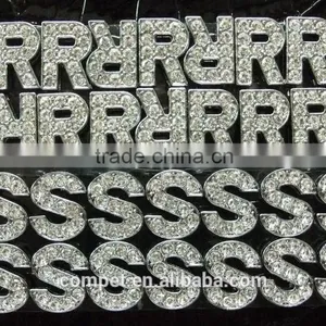 10MM Zinc Alloy Letters, the 26 English Letters, DIY Black Diamond Letters, DIY Rhinestones Letter thumbnail-4