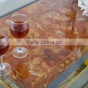 Commercial Furniture Stainless Steel With Plated Gold Modern Design KTV Coffee Table thumbnail-5