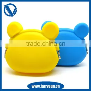 Cheap Customized Logo Printed Bulk Wholesale Silicone Coin Purse thumbnail-1