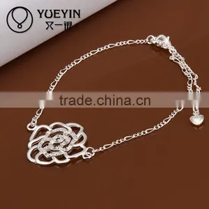 2014 Fabulous Silver Design Ladies Filigree Anklet thumbnail-1