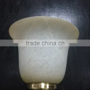 High Quality Antique Brass Glass Wall Light thumbnail-4