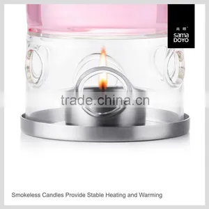 2015 New Arrival! Handblown Glass Teapot, Transparent Glass Teapot, Teapot With Warmer thumbnail-3