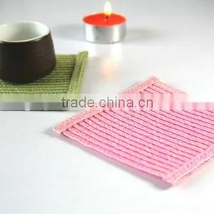 Square Plastic Tea Coaster/cup Coaster/colorful Tea Coaster thumbnail-1