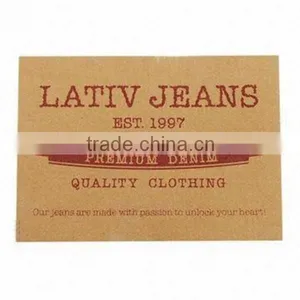 Die Cut Jeans /denim Debossed Leather Patch thumbnail-1