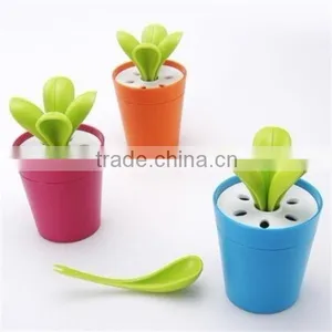 C130 COLORFUL Potted Wholesale Plastic Spoon thumbnail-1