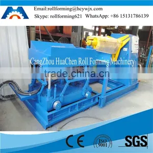 5-10 Tons Color Steel Coil Manual/ Hydraulic Uncoiler Machine thumbnail-1