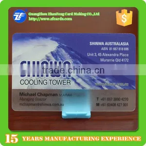 Hot Sale Custom Design Transparent Plastic Business Cards thumbnail-1